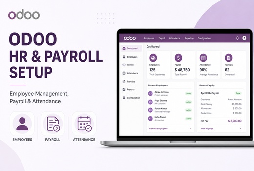 ODOO HR and payroll dashboard